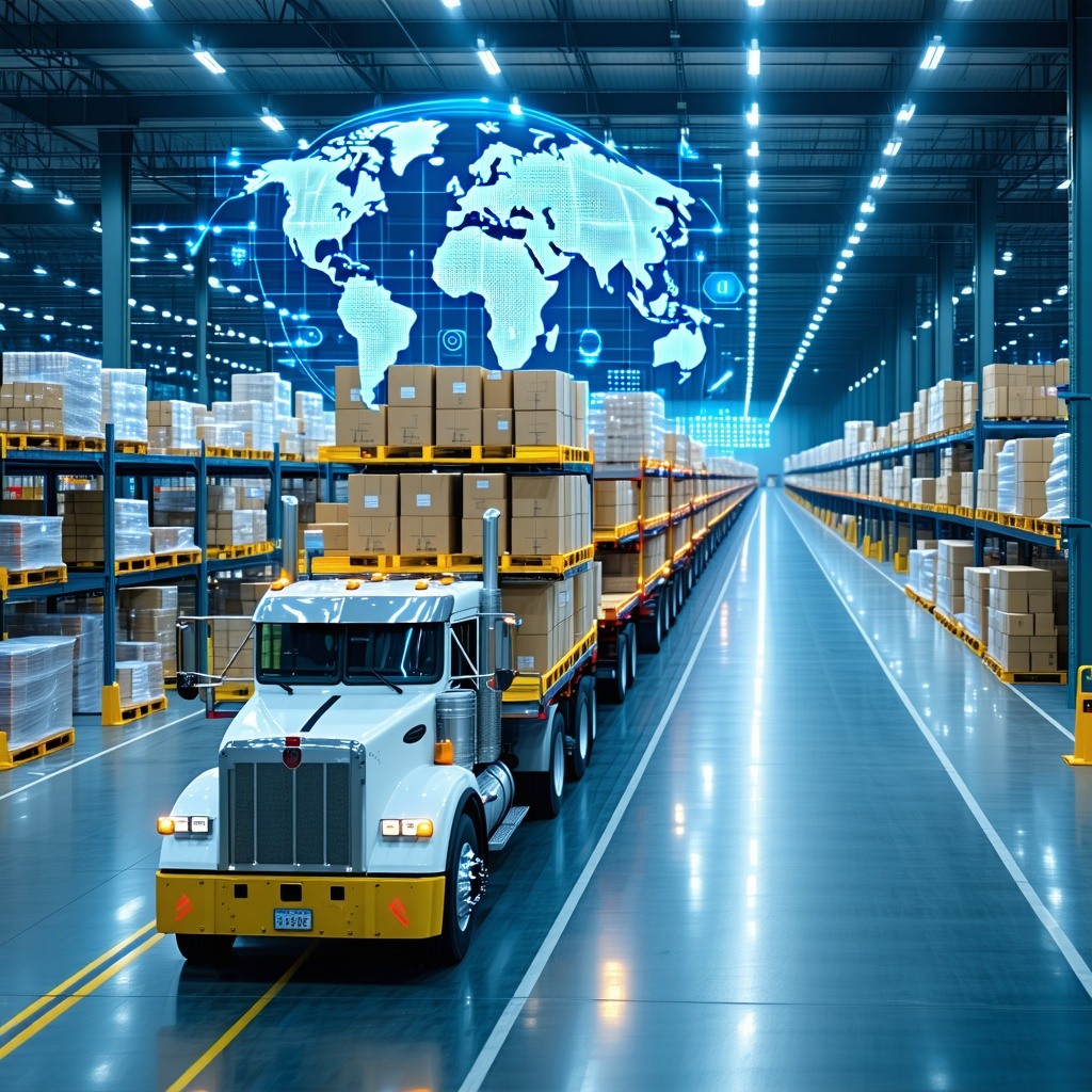Advanced logistics network with AIdriven automation, predictive analytics, and realtime optimization for efficient and resilient supply chains Advanced logistics network with AIdriven automation, predictive analytics, and realtime optimization for efficient and resilient supply chains