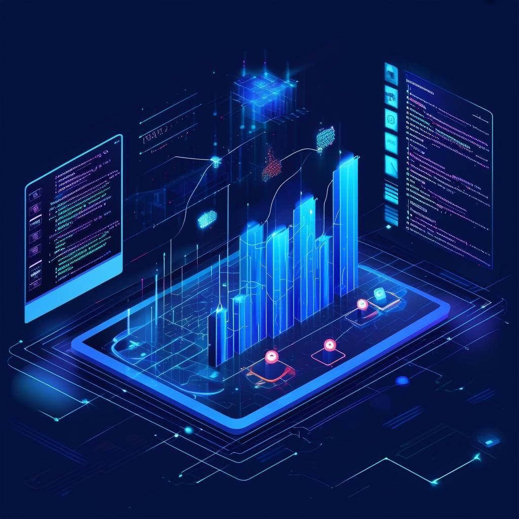 an illustration that visualizes Synthetic Data for Future Scenario Simulation for business-2