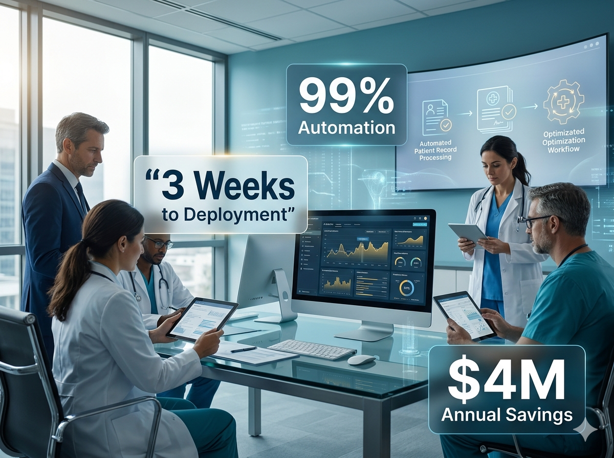 Janus Health AI deployment results — 3 weeks to production, 99% automation, $4M savings